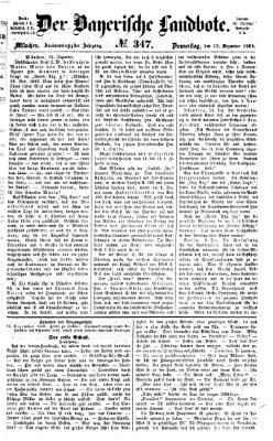 Der Bayerische Landbote Donnerstag 13. Dezember 1866