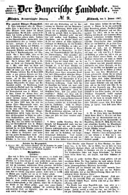 Der Bayerische Landbote Mittwoch 9. Januar 1867
