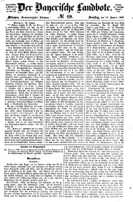 Der Bayerische Landbote Samstag 19. Januar 1867