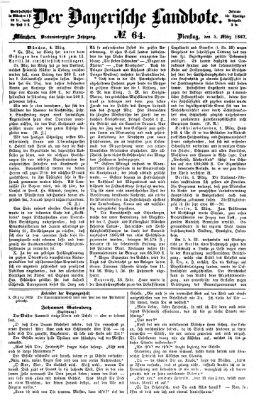 Der Bayerische Landbote Dienstag 5. März 1867