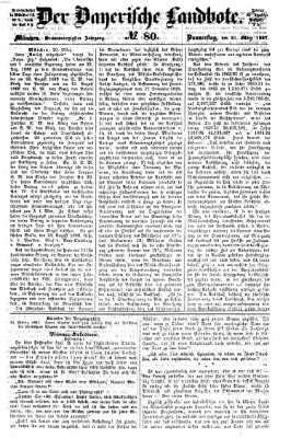 Der Bayerische Landbote Donnerstag 21. März 1867