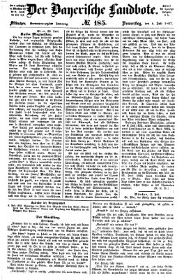 Der Bayerische Landbote Donnerstag 4. Juli 1867