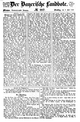 Der Bayerische Landbote Samstag 6. Juli 1867