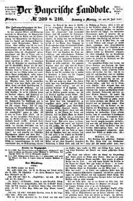 Der Bayerische Landbote Montag 29. Juli 1867