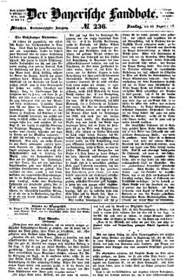 Der Bayerische Landbote Samstag 24. August 1867