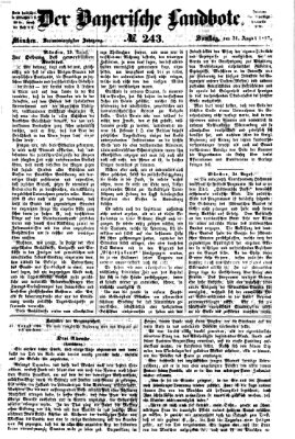 Der Bayerische Landbote Samstag 31. August 1867