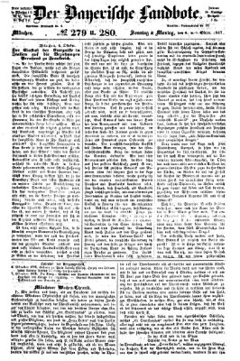 Der Bayerische Landbote Sonntag 6. Oktober 1867