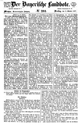 Der Bayerische Landbote Dienstag 8. Oktober 1867