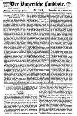 Der Bayerische Landbote Donnerstag 10. Oktober 1867