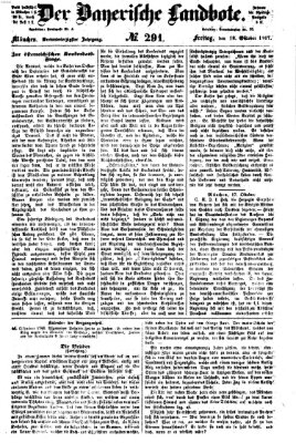 Der Bayerische Landbote Freitag 18. Oktober 1867