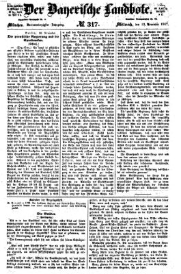 Der Bayerische Landbote Mittwoch 13. November 1867