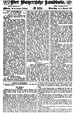 Der Bayerische Landbote Donnerstag 21. November 1867