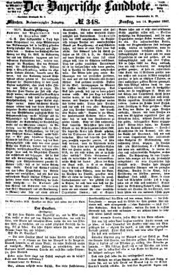 Der Bayerische Landbote Samstag 14. Dezember 1867