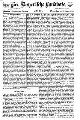 Der Bayerische Landbote Donnerstag 30. Januar 1868