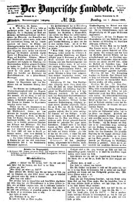 Der Bayerische Landbote Samstag 1. Februar 1868