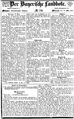 Der Bayerische Landbote Mittwoch 18. März 1868