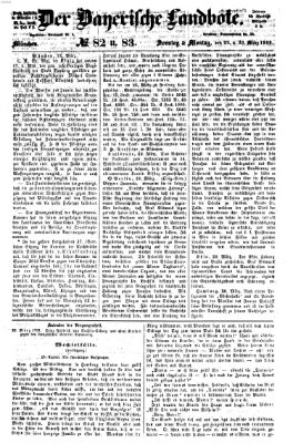 Der Bayerische Landbote Sonntag 22. März 1868