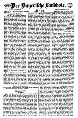 Der Bayerische Landbote Freitag 10. April 1868
