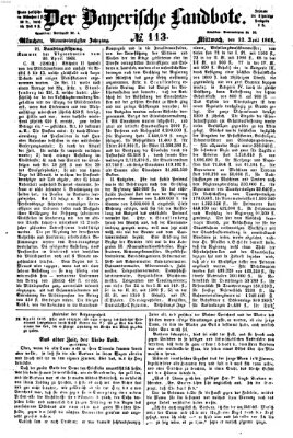 Der Bayerische Landbote Mittwoch 22. April 1868