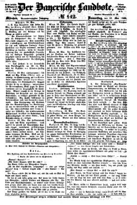 Der Bayerische Landbote Donnerstag 21. Mai 1868
