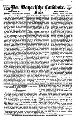 Der Bayerische Landbote Samstag 15. August 1868
