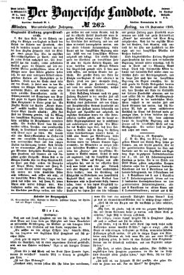 Der Bayerische Landbote Freitag 18. September 1868