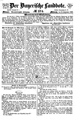 Der Bayerische Landbote Mittwoch 30. September 1868
