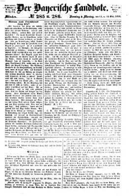 Der Bayerische Landbote Montag 12. Oktober 1868