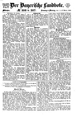 Der Bayerische Landbote Sonntag 1. November 1868