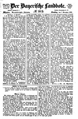 Der Bayerische Landbote Samstag 7. November 1868