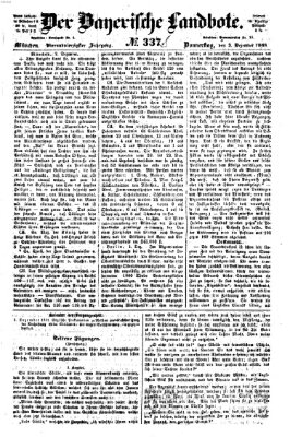 Der Bayerische Landbote Donnerstag 3. Dezember 1868
