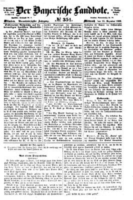 Der Bayerische Landbote Mittwoch 16. Dezember 1868