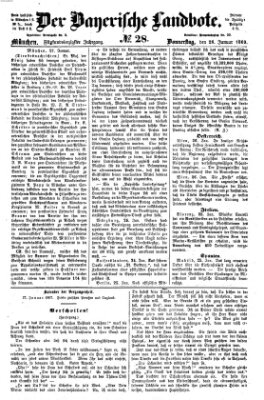 Der Bayerische Landbote Donnerstag 28. Januar 1869