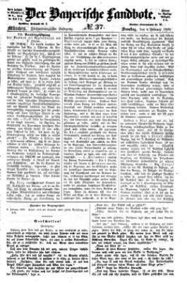 Der Bayerische Landbote Samstag 6. Februar 1869