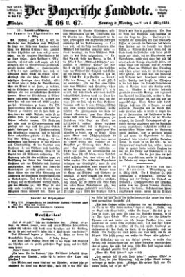 Der Bayerische Landbote Sonntag 7. März 1869