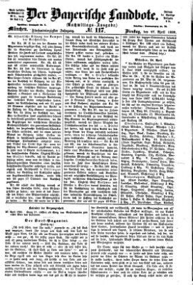 Der Bayerische Landbote Dienstag 27. April 1869