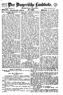 Der Bayerische Landbote Mittwoch 26. Mai 1869