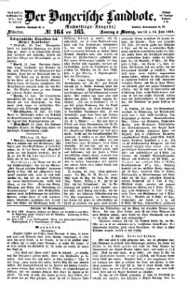 Der Bayerische Landbote Montag 14. Juni 1869