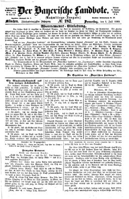 Der Bayerische Landbote Donnerstag 1. Juli 1869