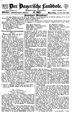 Der Bayerische Landbote Donnerstag 22. Juli 1869