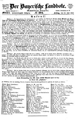 Der Bayerische Landbote Freitag 23. Juli 1869