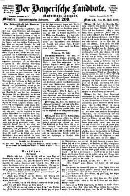 Der Bayerische Landbote Mittwoch 28. Juli 1869