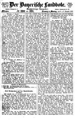 Der Bayerische Landbote Sonntag 8. August 1869