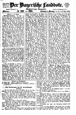 Der Bayerische Landbote Sonntag 15. August 1869