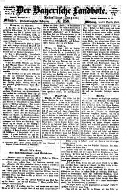 Der Bayerische Landbote Mittwoch 15. September 1869