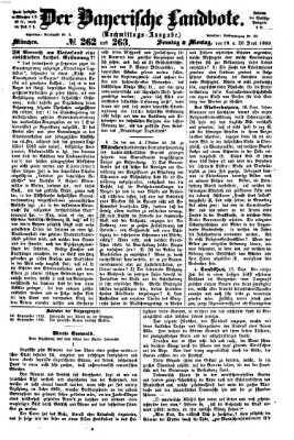 Der Bayerische Landbote Sonntag 19. September 1869