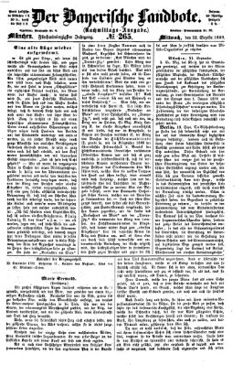 Der Bayerische Landbote Mittwoch 22. September 1869