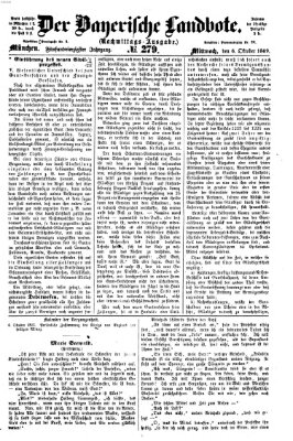 Der Bayerische Landbote Mittwoch 6. Oktober 1869