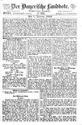 Der Bayerische Landbote Freitag 17. Dezember 1869