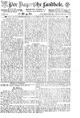 Der Bayerische Landbote Sonntag 23. Januar 1870